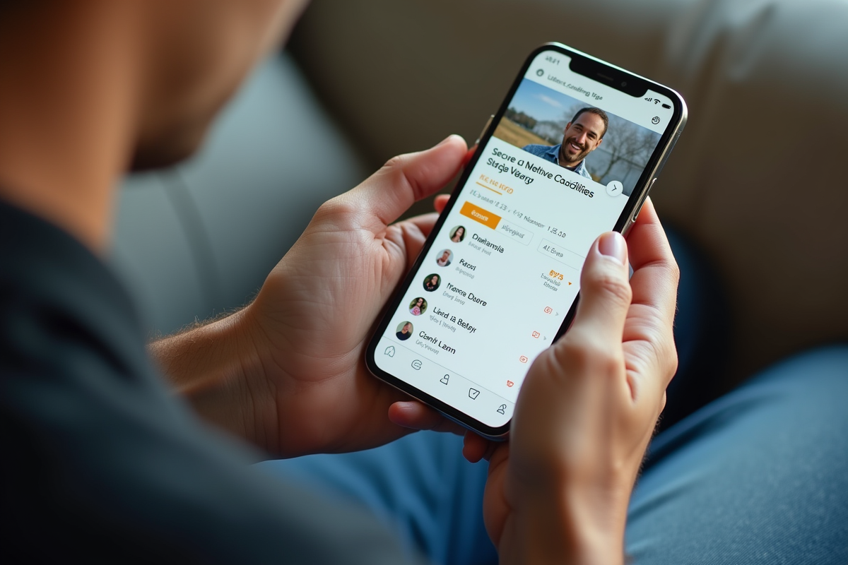 Mains tenant un smartphone avec conseils de sécurité en ligne